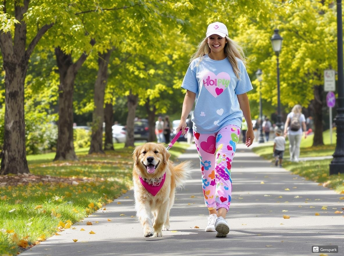Pet walker with a dog